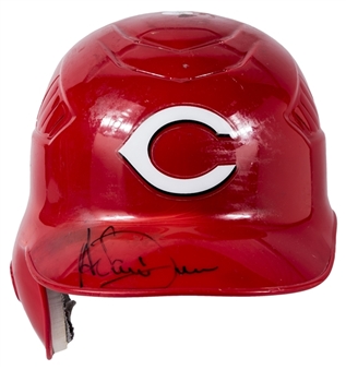 2008 Adam Dunn Game Used & Signed Cincinnati Reds Spring Training Batting Helmet (MLB Authenticated & JT Sports)